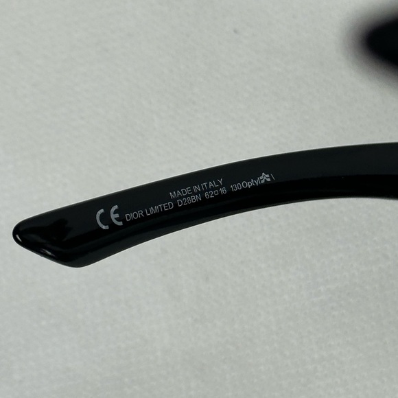 Dior Limited Swarovski Crystals Black Acetone Tinted Oversized Sunglasses - Picture 11 of 11